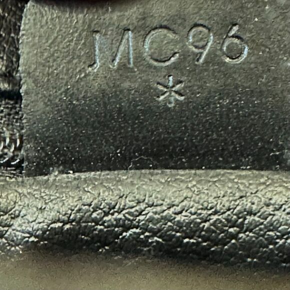 CELINE Macadam Clutch Handbag Black Brown Triomphe Leather Unisex Vintage 90s - Picture 16 of 16